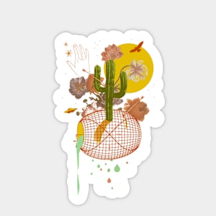 SPACE TIME CACTUS Sticker